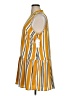 Nine West 100% Polyester Stripes Yellow Casual Dress Size XL - photo 5