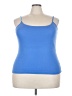 Extra Touch Blue Tank Top Size 3X - photo 1