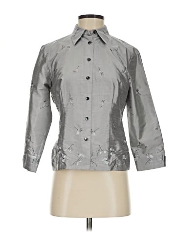 Ann Taylor LOFT 3/4 Sleeve Silk Top (view 1)
