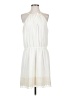 Express 100% Polyester Solid Ivory Casual Dress Size S - photo 1