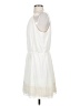 Express 100% Polyester Solid Ivory Casual Dress Size S - photo 5