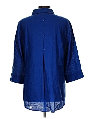 Chico's 3/4 Sleeve Button-Down Shirt (view 2)