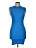 Pull&Bear Solid Blue Cocktail Dress Size L - photo 1