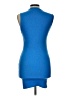 Pull&Bear Solid Blue Cocktail Dress Size L - photo 2