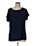 Nina Leonard Blue Short Sleeve Top Size L - photo 1