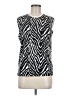 Zyia Active Animal Print Silver Sleeveless T-Shirt Size M - photo 1