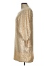 Unbranded 100% Polyester Metallic Gold Cocktail Dress Size L (estimated) - photo 5