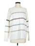 Vince Camuto Stripes White Pullover Sweater Size S - photo 1