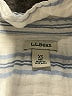 L.L.Bean 100% Cotton Stripes Blue Short Sleeve Blouse Size XS - photo 7