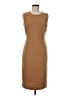 Spiegel 100% Polyester Solid Brown Casual Dress Size 8 - photo 1