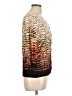 Joseph A. Animal Print Orange Cardigan Size L - photo 4