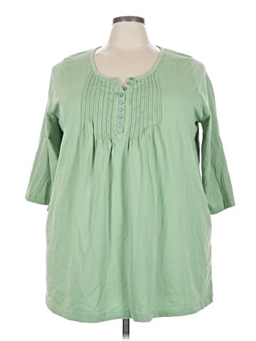 Woman Within 3/4 Sleeve T-Shirt (view 1)