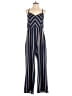 Almost Famous Stripes Blue Jumpsuit Size XL - photo 1