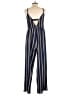 Almost Famous Stripes Blue Jumpsuit Size XL - photo 2