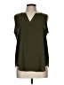 Maurices 100% Polyester Green Sleeveless Blouse Size L - photo 1