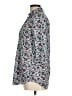 Millenium 100% Rayon Floral Teal 3/4 Sleeve Button-Down Shirt Size M - photo 5