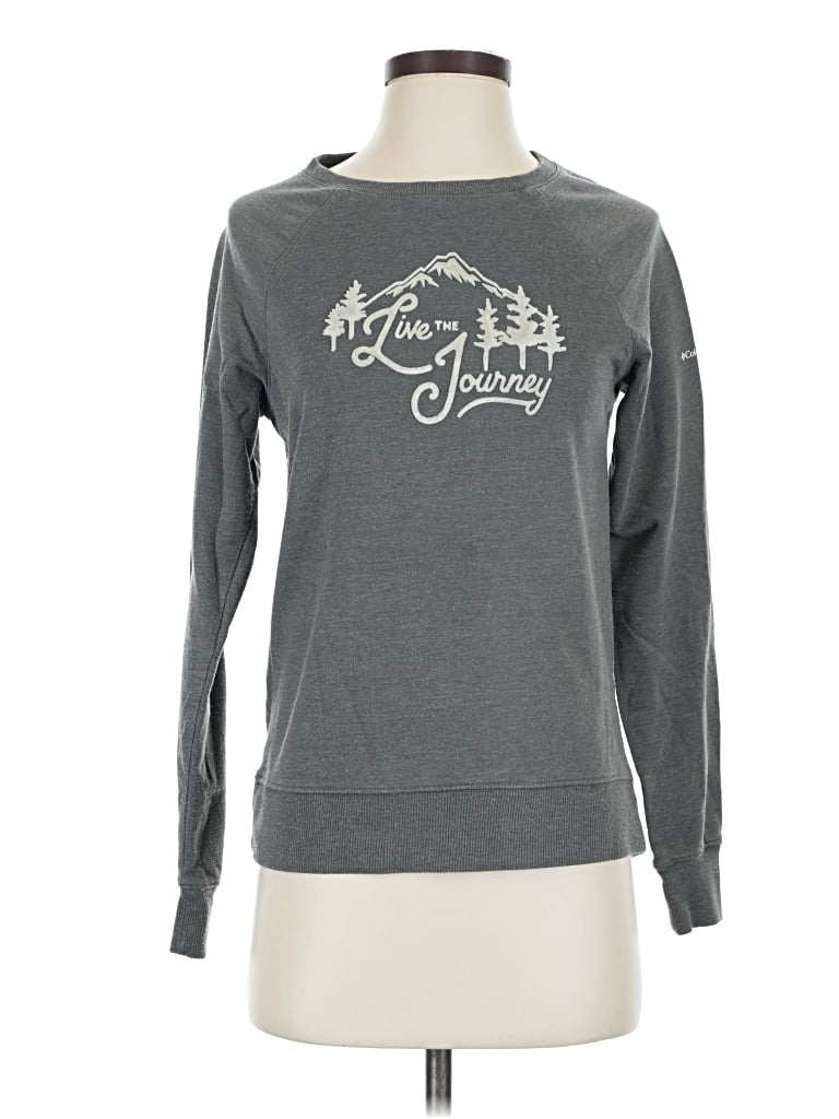 Pre-owned Columbia Long Sleeve T-shirt In Gray