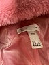 Leith 100% Polyester Pink Faux Fur Jacket Size XXS - photo 6