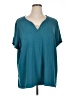 Avenue Teal Short Sleeve Henley Size XL - photo 1