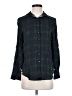 J.Crew 100% Viscose Plaid Green Long Sleeve Button-Down Shirt Size XS - photo 1