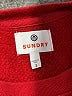 Sundry 100% Cotton Color Block Red Pullover Sweater Size Med (2) - photo 7