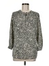 Carolina Belle Animal Print Gray 3/4 Sleeve Blouse Size M - photo 1