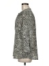 Carolina Belle Animal Print Gray 3/4 Sleeve Blouse Size M - photo 5