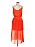 Double Zero 100% Polyester Orange Cocktail Dress Size L - photo 1