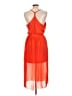 Double Zero 100% Polyester Orange Cocktail Dress Size L - photo 2