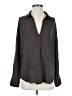 Vince. 100% Silk Gray Long Sleeve Silk Top Size S - photo 1