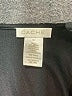Cache Metallic Solid Black Silver Long Sleeve Top Size XS - photo 7