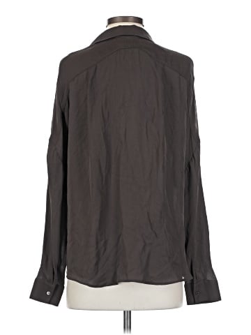 Vince. Long Sleeve Silk Top (view 2)