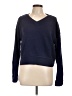 Lucky Brand Solid Blue Pullover Sweater Size L - photo 1