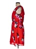 41Hawthorn 100% Polyester Floral Red Casual Dress Size Lg Petite - photo 5