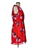 41Hawthorn 100% Polyester Floral Red Casual Dress Size Lg Petite - photo 4
