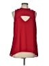Venus 100% Polyester Red Sleeveless Blouse Size L - photo 1