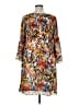 Spense 100% Polyester Print Brown Casual Dress Size 16W - photo 2
