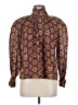 Jordan 100% Polyester Purple Long Sleeve Blouse Size 8 - photo 1