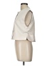 Glam Ivory Sleeveless Button-Down Shirt Size L - photo 5