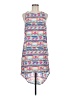 Lush 100% Polyester Graphic Blue Casual Dress Size M - photo 1
