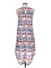 Lush 100% Polyester Graphic Blue Casual Dress Size M - photo 2