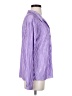 Love J 100% Polyester Purple Long Sleeve Blouse Size S - photo 4