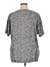 Lou & Grey Animal Print Gray Short Sleeve Blouse Size XL - photo 2