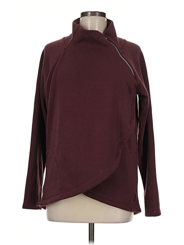 Pre-owned Athleta Turtleneck Sweater In Burgundy