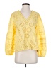 Tolani Yellow 3/4 Sleeve Blouse Size S - photo 1