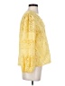 Tolani Yellow 3/4 Sleeve Blouse Size S - photo 4