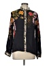 Assorted Brands 100% Viscose Floral Black Long Sleeve Blouse Size 12 - photo 1