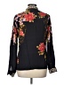 Assorted Brands 100% Viscose Floral Black Long Sleeve Blouse Size 12 - photo 2