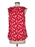 CAbi 100% Polyester Red Sleeveless Blouse Size M - photo 2