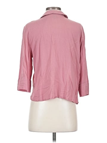 Divided by H&M 3/4 Sleeve Button-Down Shirt (view 2)